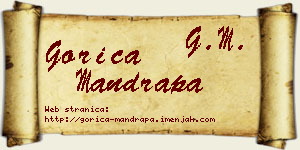 Gorica Mandrapa vizit kartica